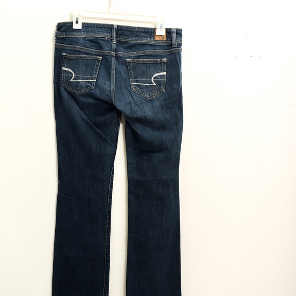 *3for$25/ 5for$39 American Eagle Slim Bootcut Mid Rise Dark Wash Stretch Jeans - Picture 3 of 11